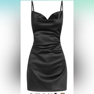 ZAFUL Women's Satin Sleeveless Spaghetti Strap Mini Dress Sexy size L